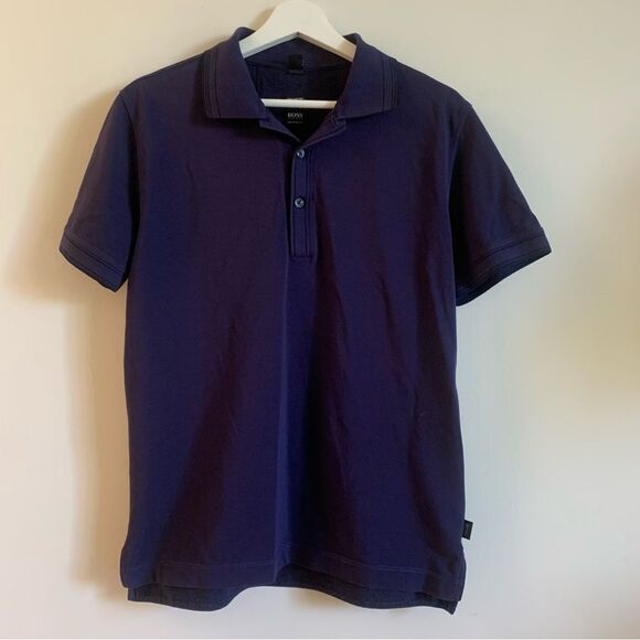 Hugo Boss Purple Polo Tee Shirt Regular Fit Size M - Picture 1 of 7